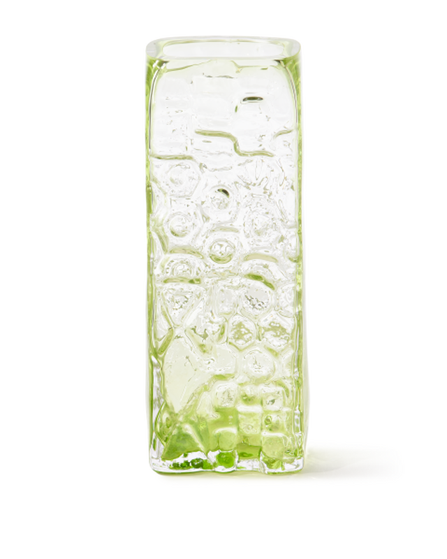 Pols Potten Vierkante Reliëfvaas Light Green