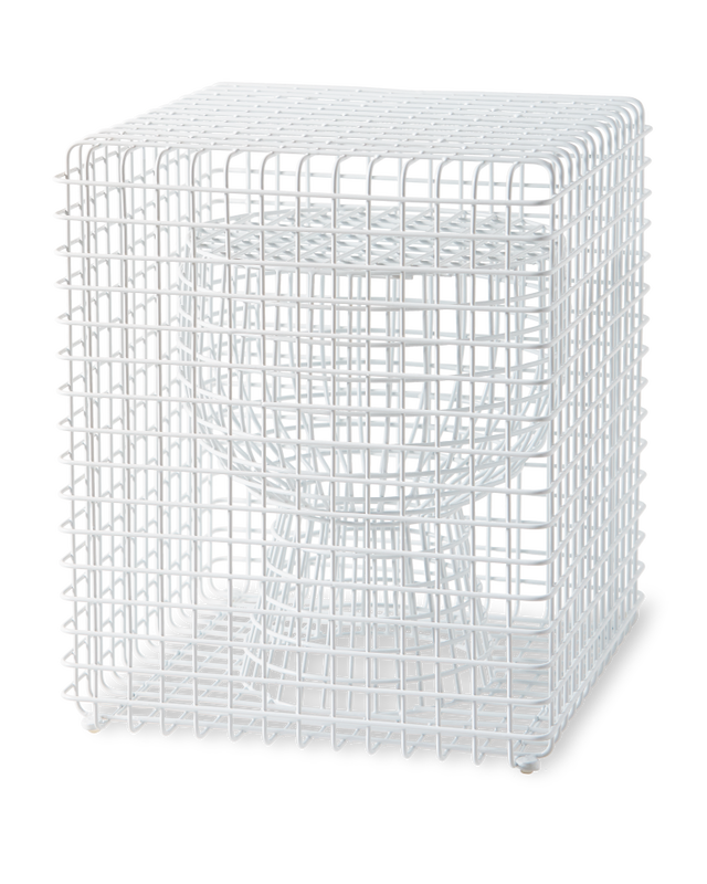 pols potten Wire Tip Tap Kruk White