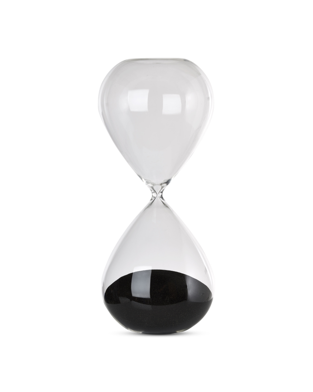 pols potten Zandloper Ball - L Black