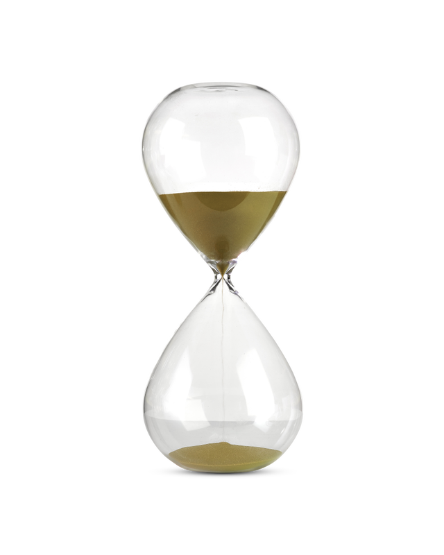 pols potten Zandloper Ball - L Gold