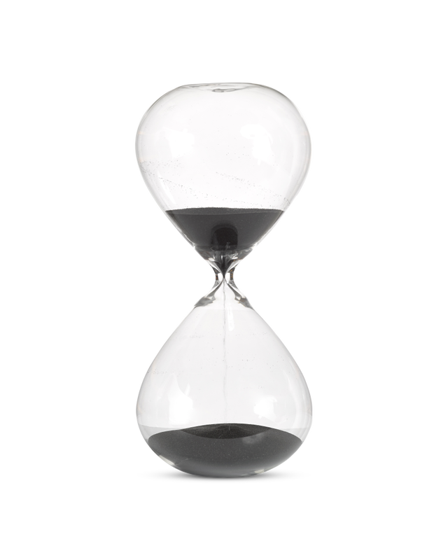 pols potten Zandloper Ball - M Black