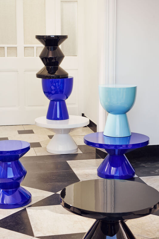 Pols Potten Zig Zag Koffietafel Dark Blue