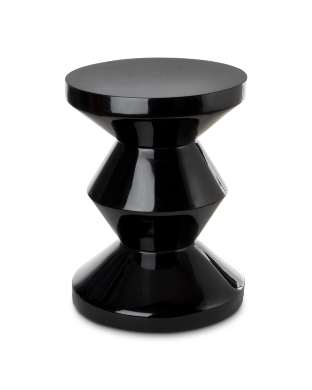 pols potten Zig Zag Kruk Black