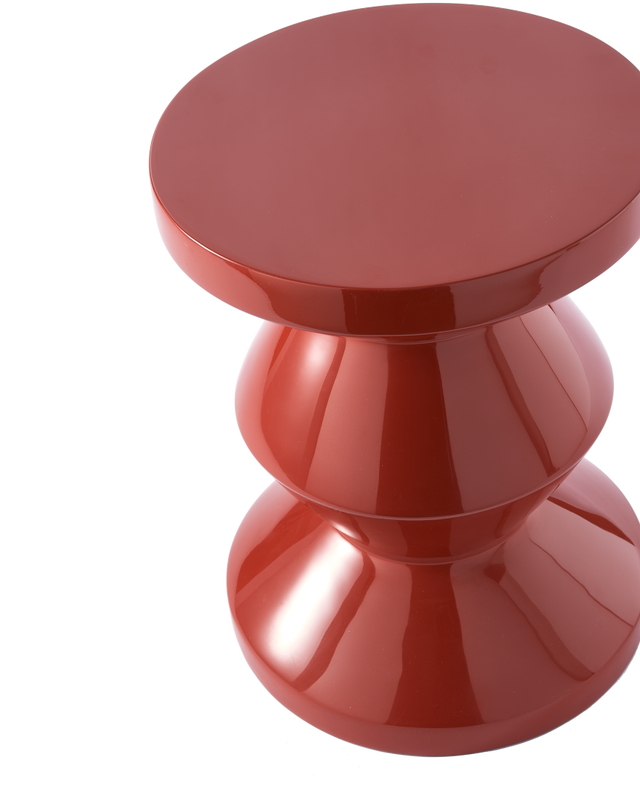 Pols Potten Zig Zag Kruk Coral Red