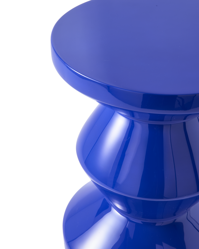 Pols Potten Zig Zag Kruk Dark Blue