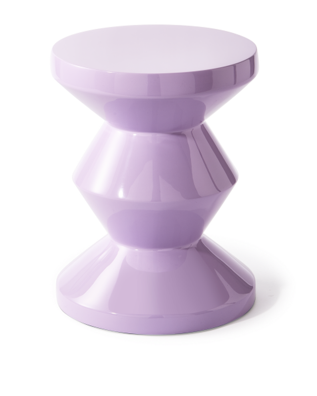 pols potten Zig Zag Kruk lilac