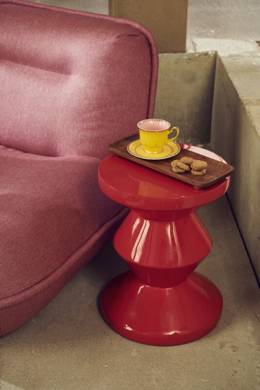 Pols Potten Zig Zag Kruk Rust Red