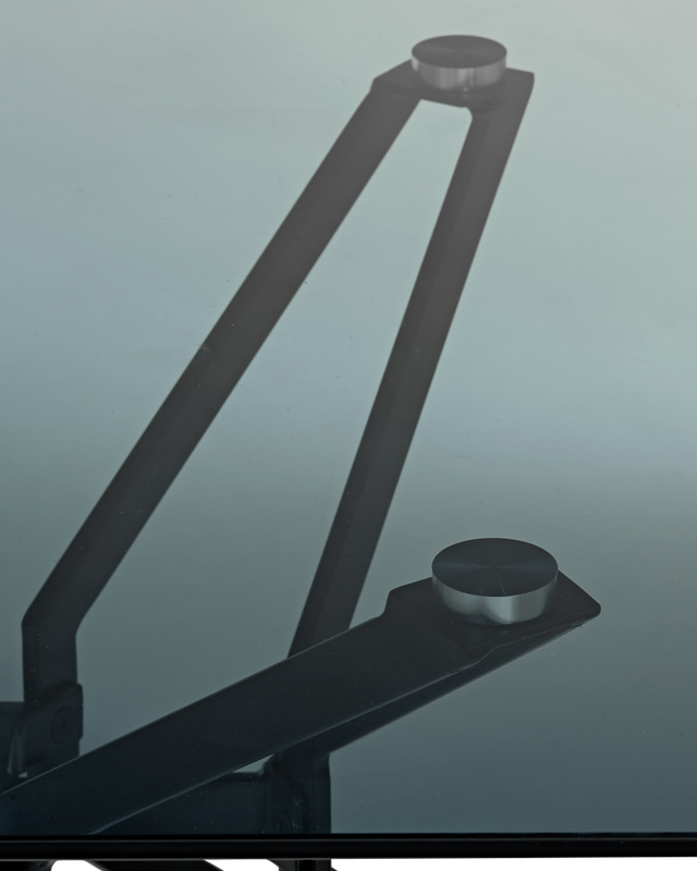 Pols Potten Rectangle Gold And Glass Eettafel Black