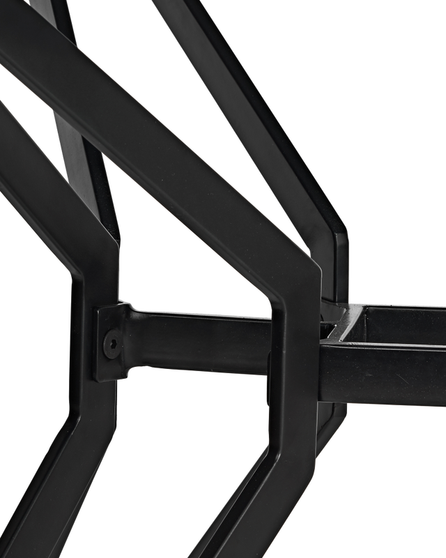 Pols Potten Rectangle Gold And Glass Eettafel Black