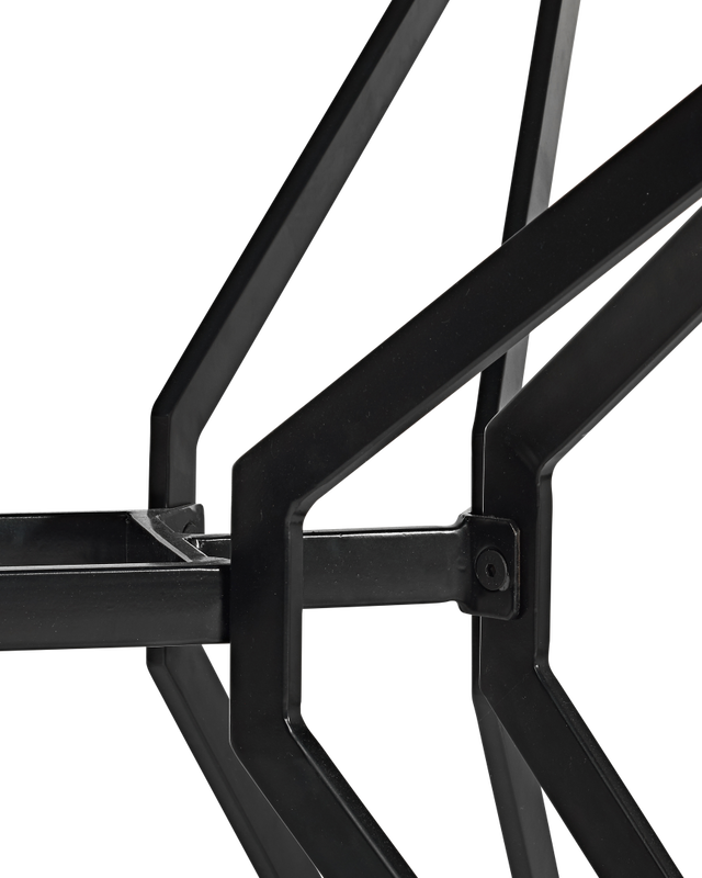 Pols Potten Rectangle Gold And Glass Eettafel Black