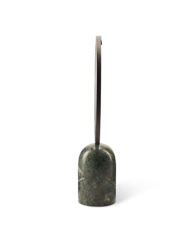 Pols Potten Ronde Spiegel Met Marmeren Voet Dark Green