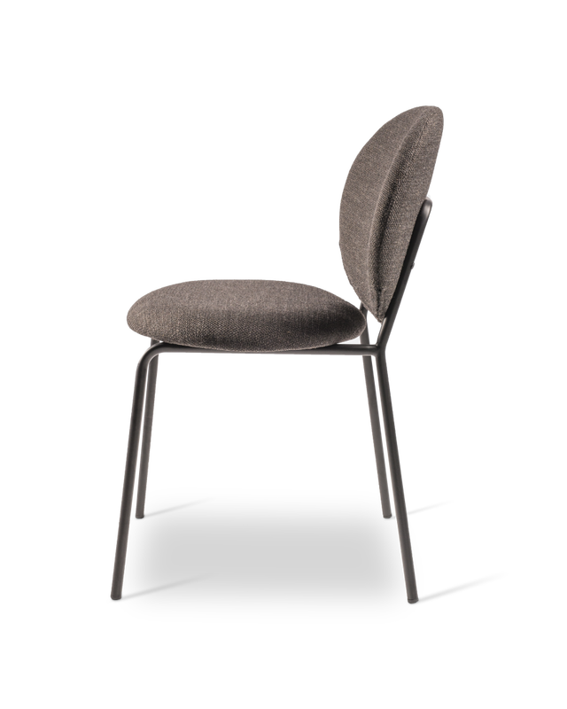 Pols Potten Simply Eetkamerstoel Gestoffeerd Glad Light Grey