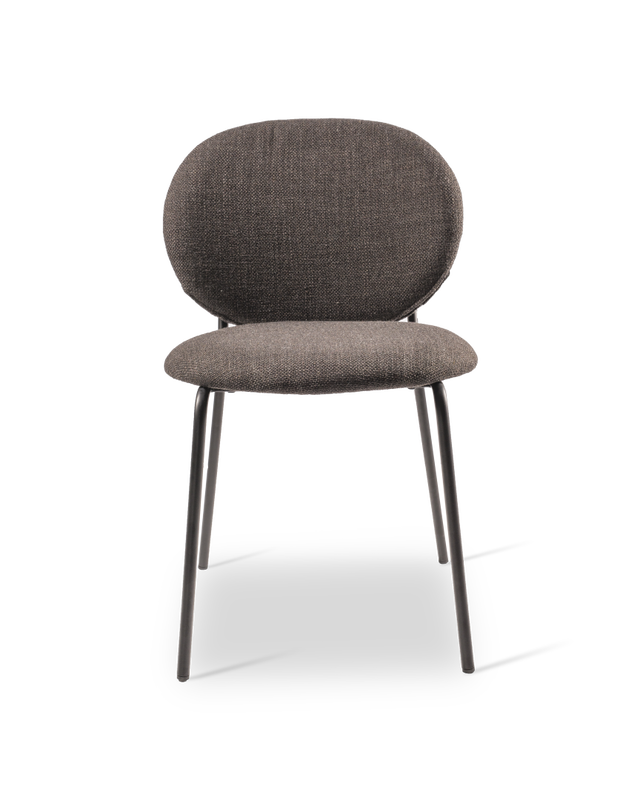 Pols Potten Simply Eetkamerstoel Gestoffeerd Glad Light Grey