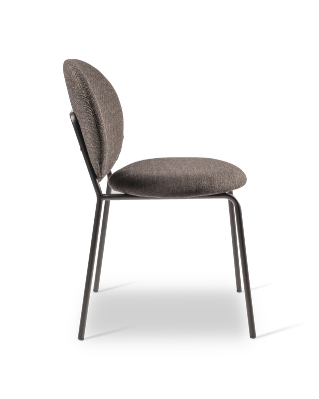 Pols Potten Simply Eetkamerstoel Gestoffeerd Glad Light Grey