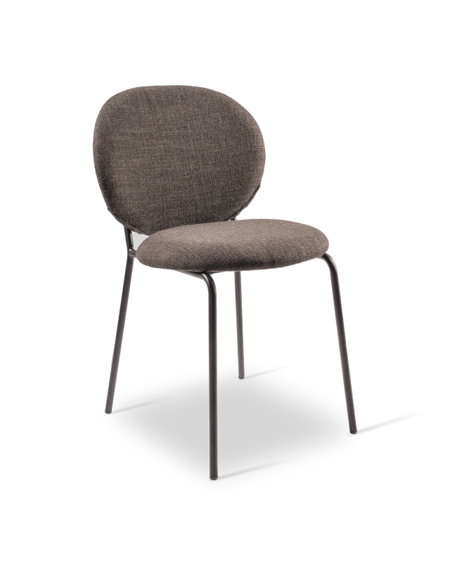 pols potten Simply Eetkamerstoel Gestoffeerd Glad Light grey