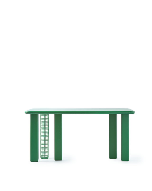 pols potten Stilts Rechthoekige Diner Tafel Dark green