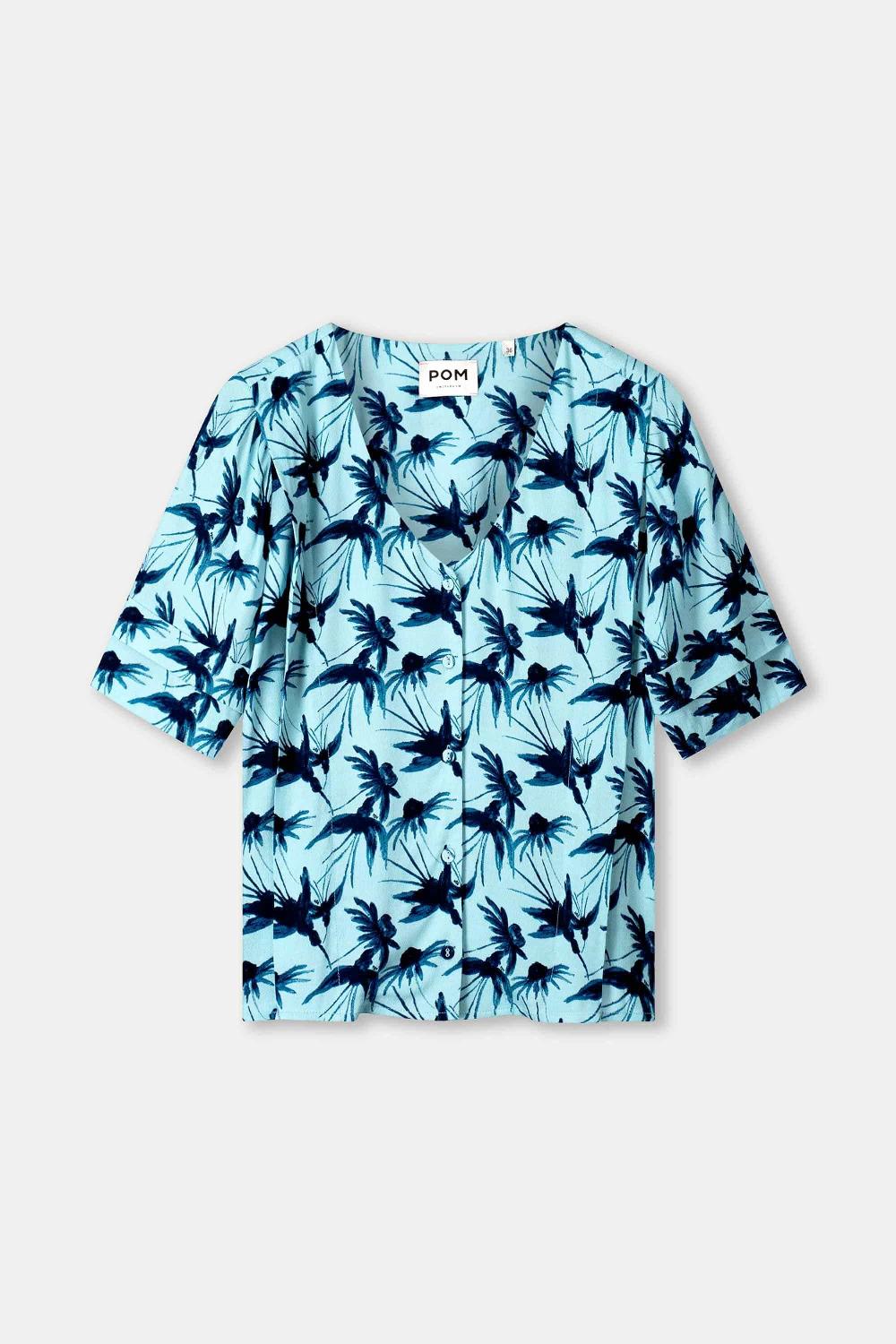 pom amsterdam BLOUSE Artisan Blue