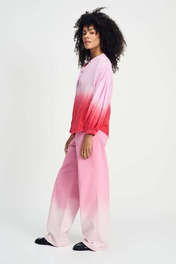 Pom Amsterdam BLOUSE Faded Scarlet Red