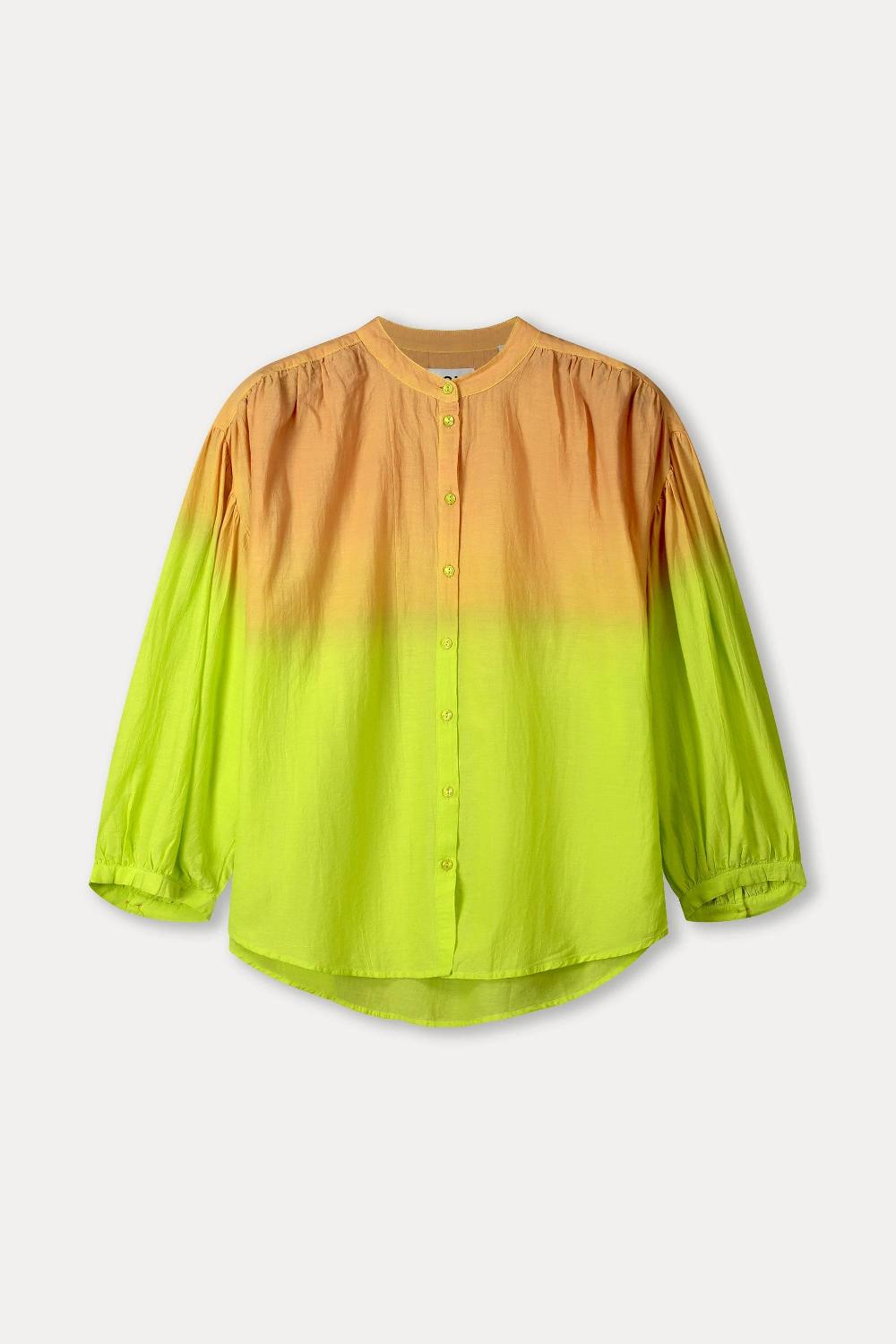 Pom Amsterdam BLOUSE Faded Summer Lime