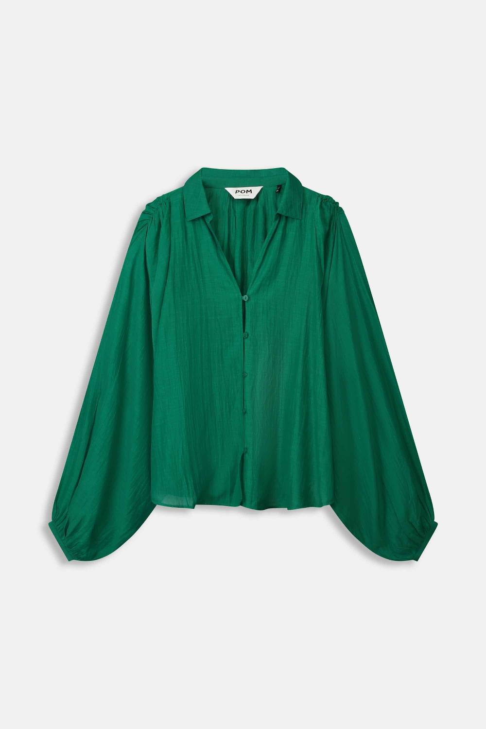 pom amsterdam BLOUSE Lena Meadow Green
