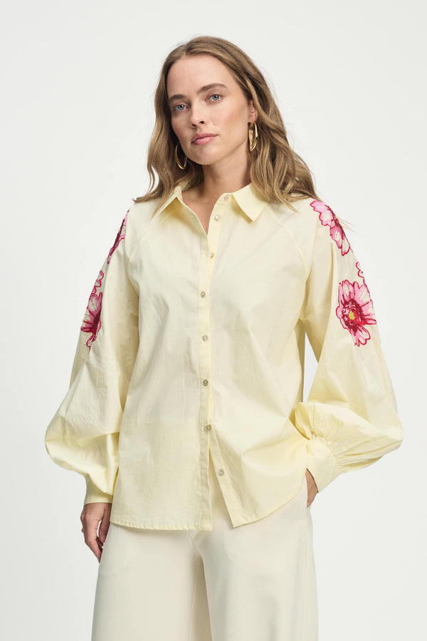 Pom Amsterdam BLOUSE Lexi Bouquet Cream
