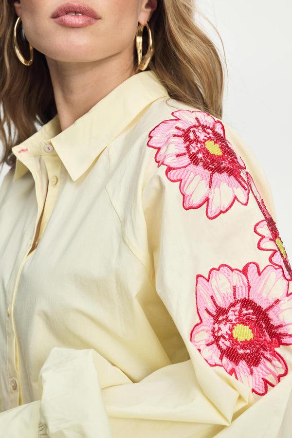 Pom Amsterdam BLOUSE Lexi Bouquet Cream
