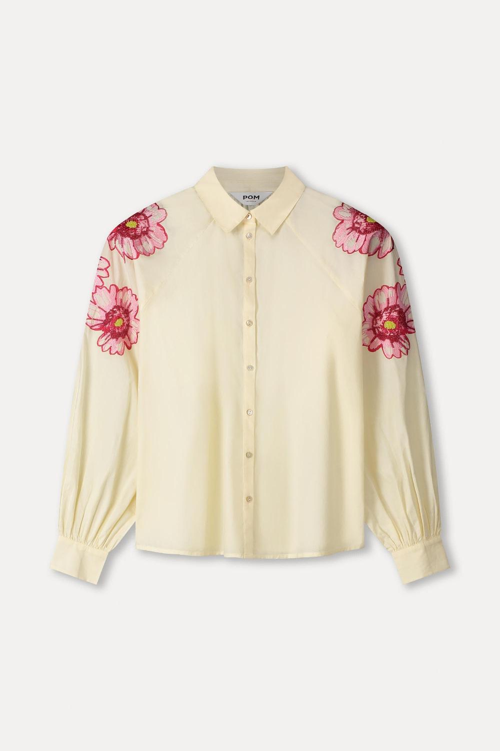 pom amsterdam BLOUSE Lexi Bouquet Cream