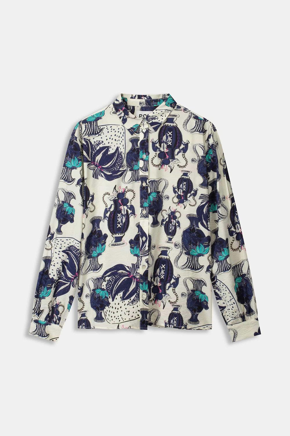 pom amsterdam BLOUSE Milly Vases Cream