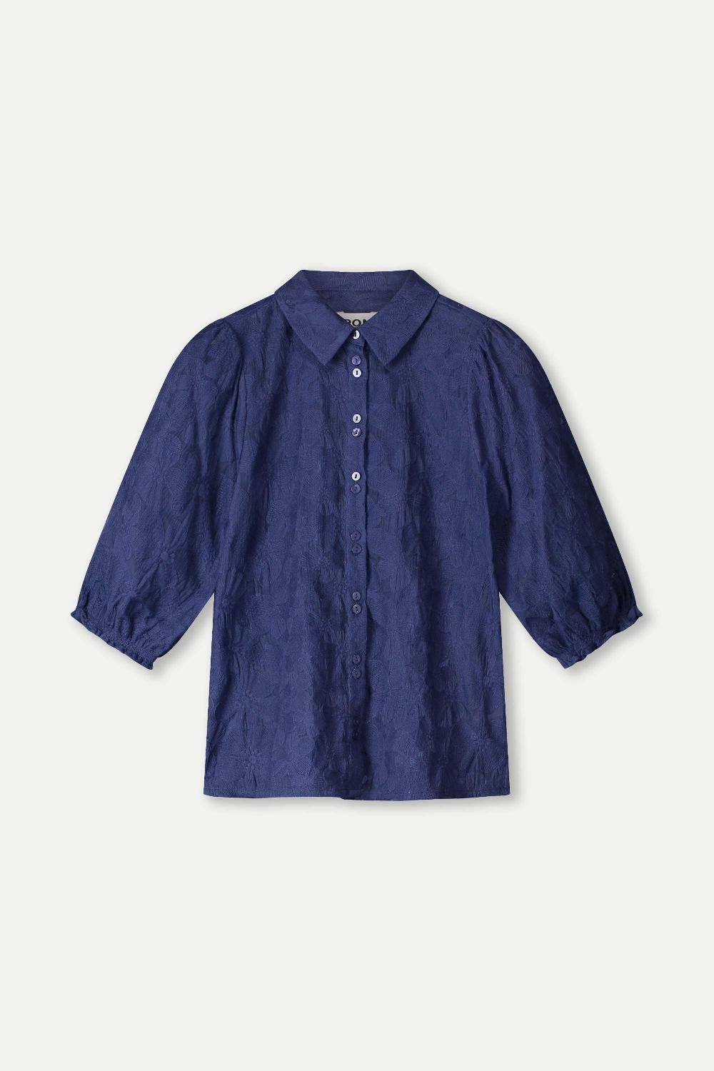 pom amsterdam BLOUSE Sapphire Blue