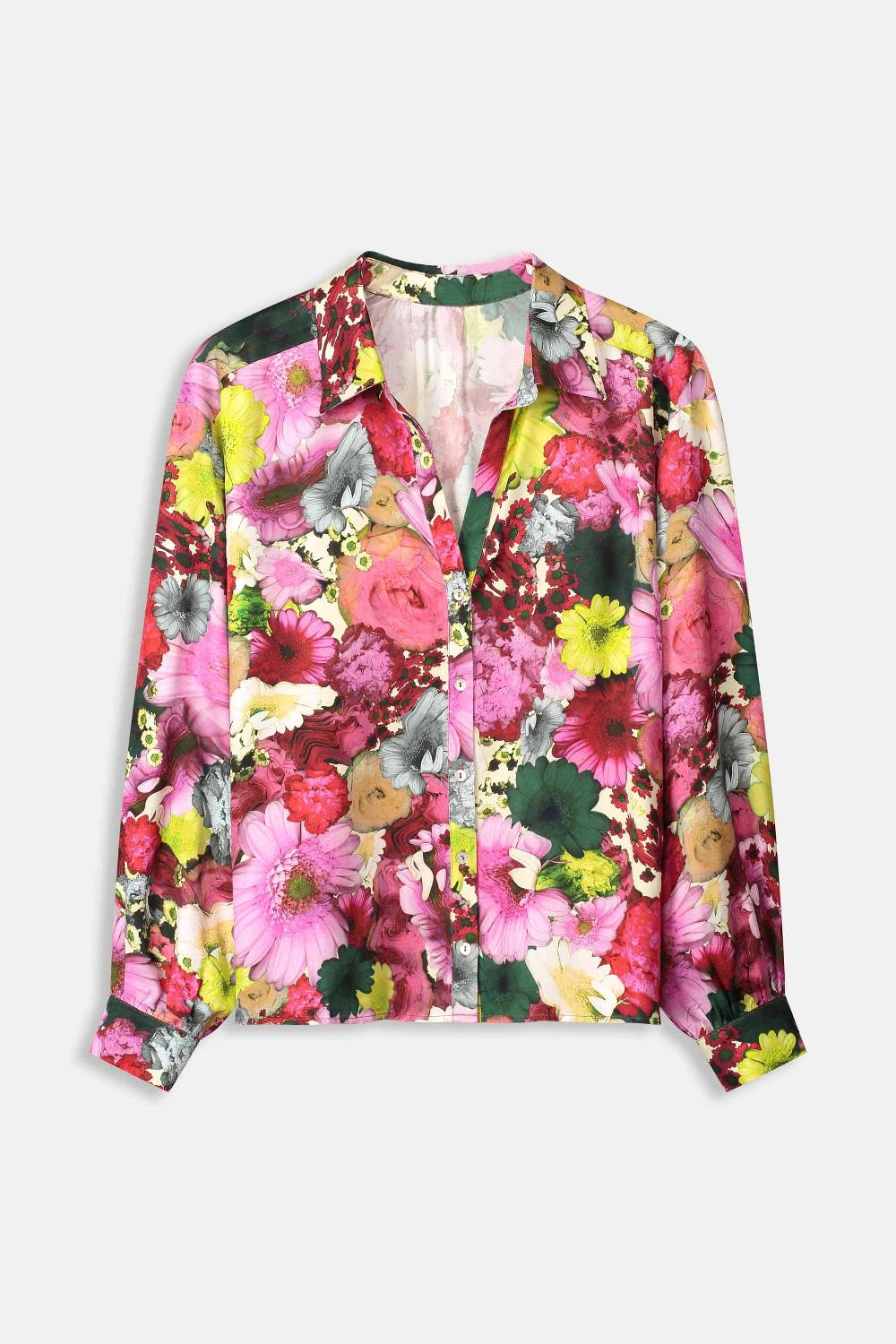 pom amsterdam BLOUSE Satin Love Bouquet