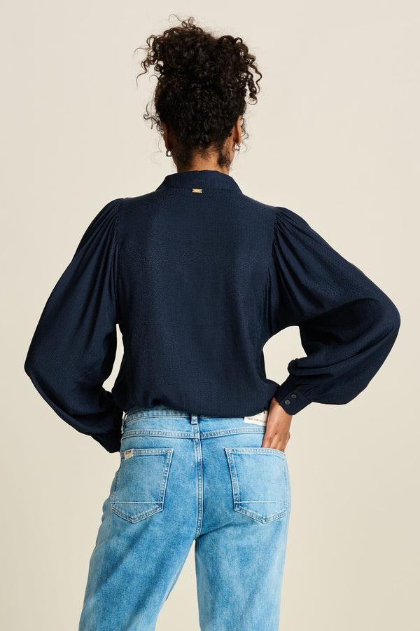 Pom Amsterdam BLOUSE Sparkle Blue