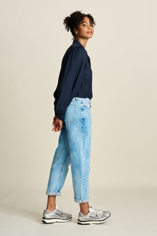 Pom Amsterdam BLOUSE Sparkle Blue