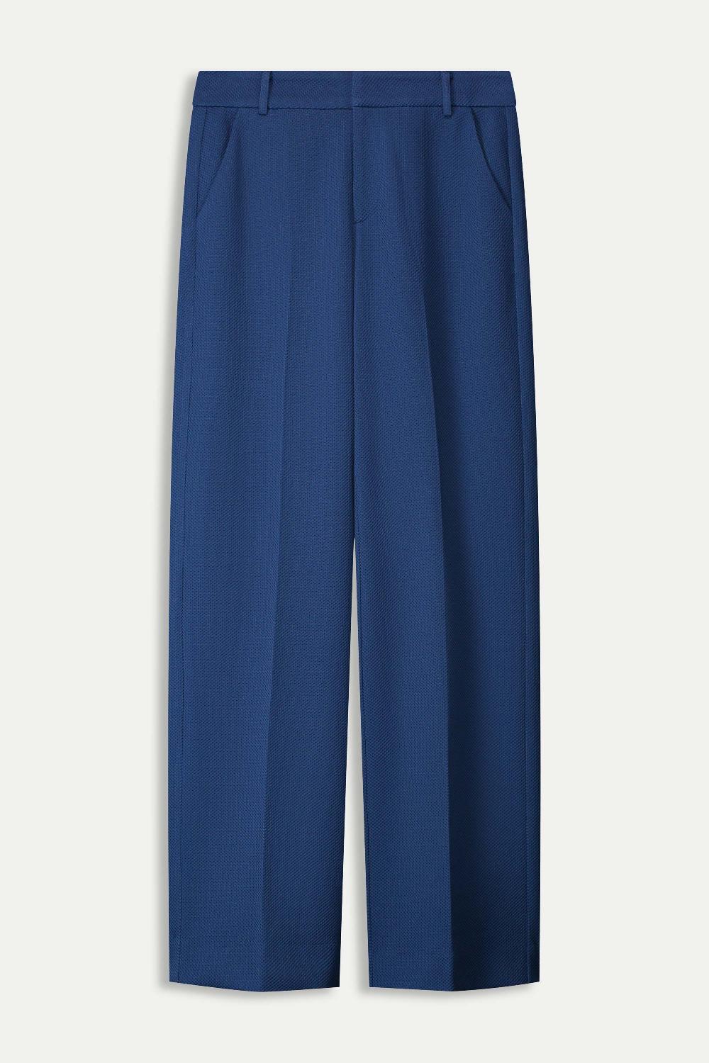 pom amsterdam BROEK Wide Leg Sapphire Blue