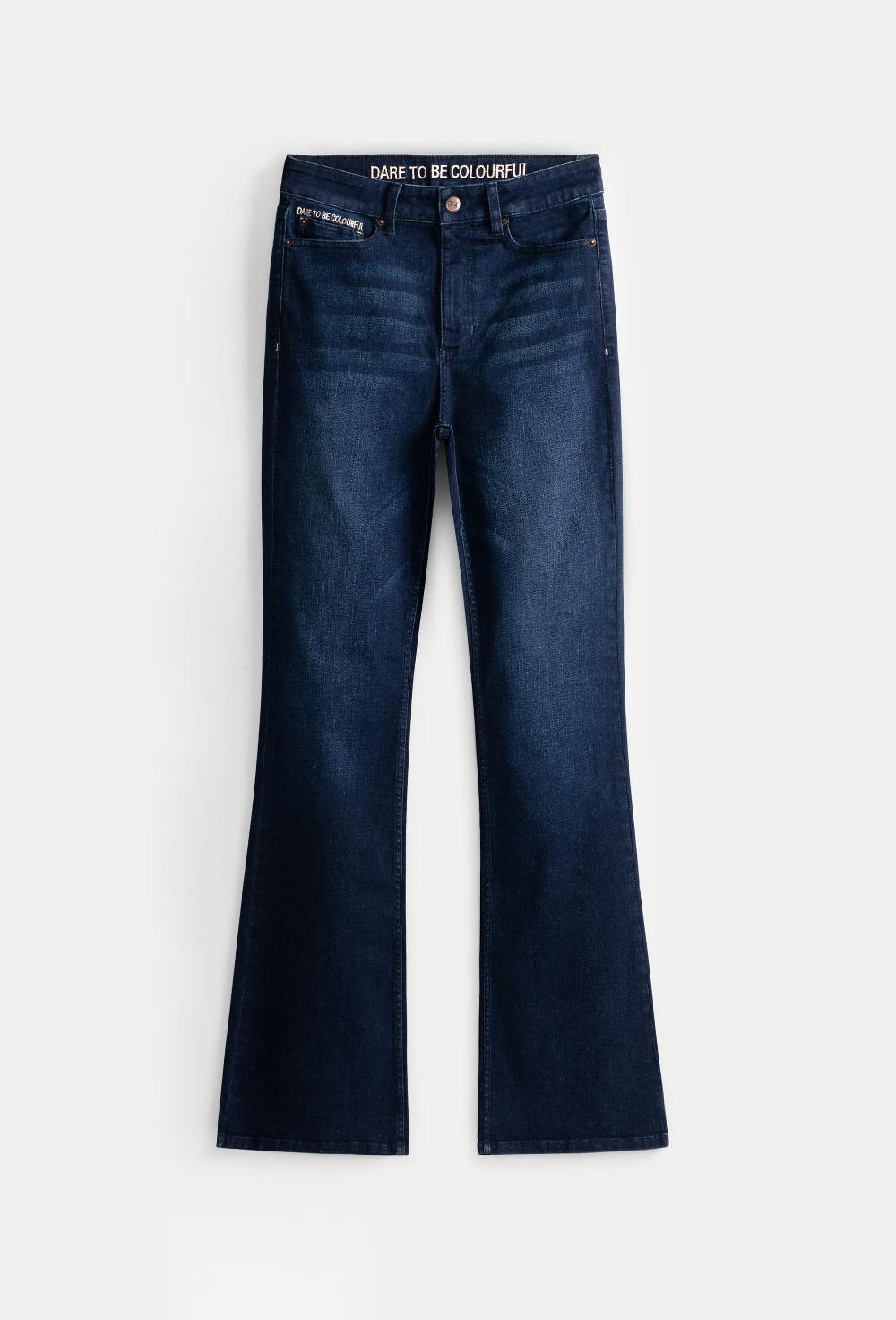 pom amsterdam JEANS Esmee Flare Dark Blue