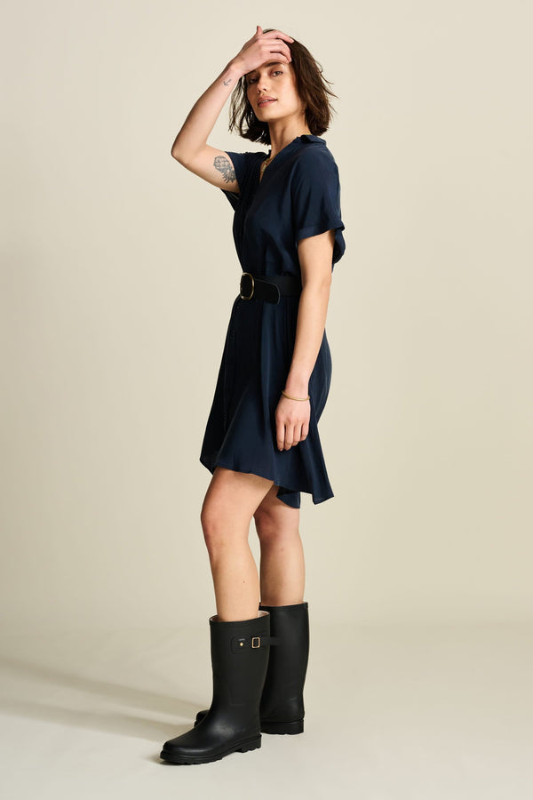 Pom Amsterdam JURK Bobby Lynn Dark Navy