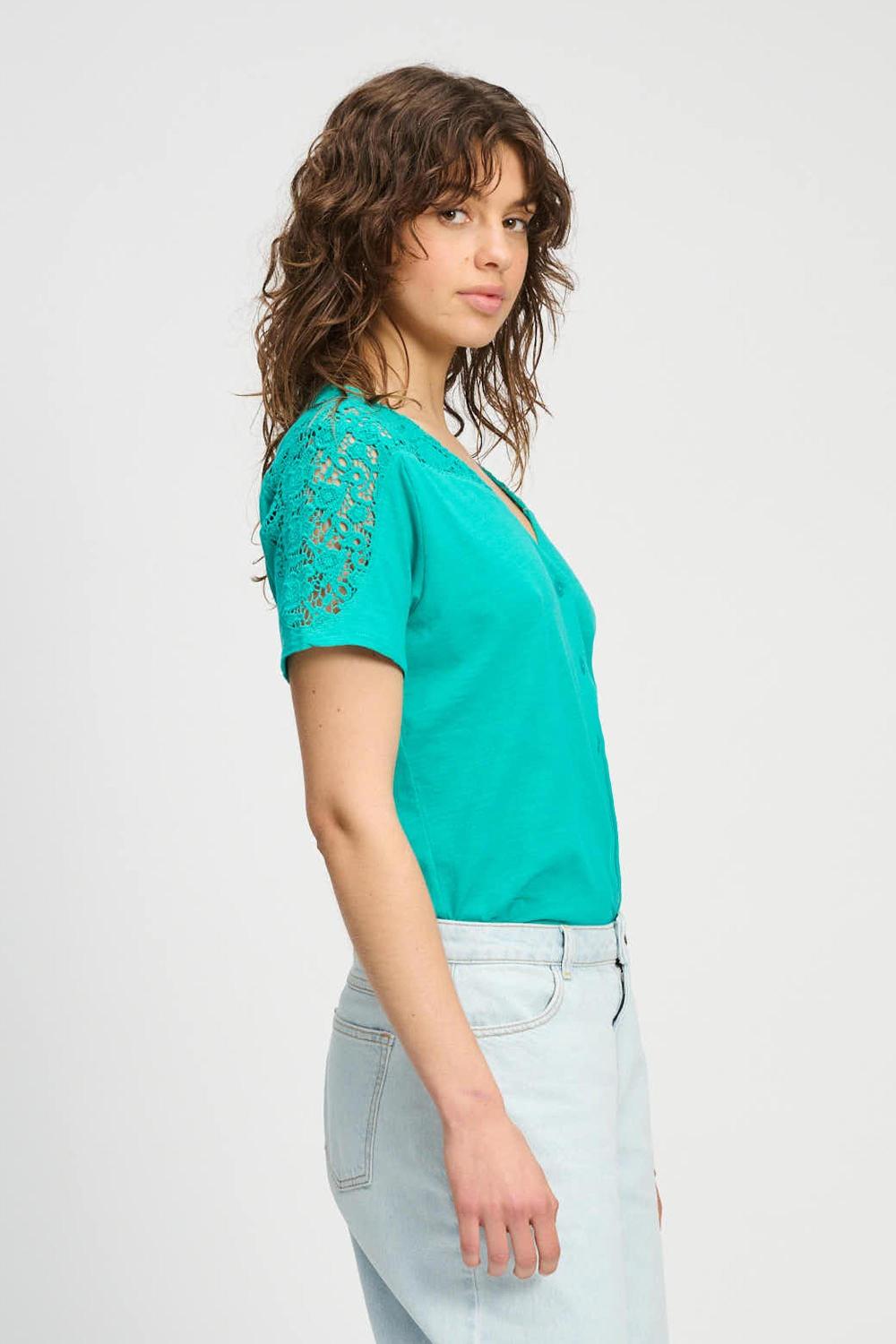 pom amsterdam T-SHIRT Ellen Fresh Green