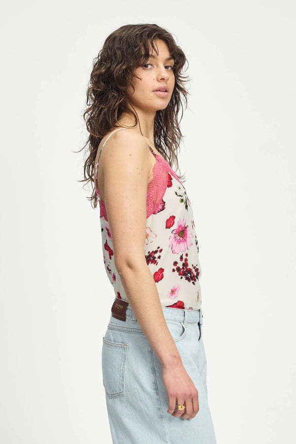 Pom Amsterdam TOP Cami Bouquet Cream