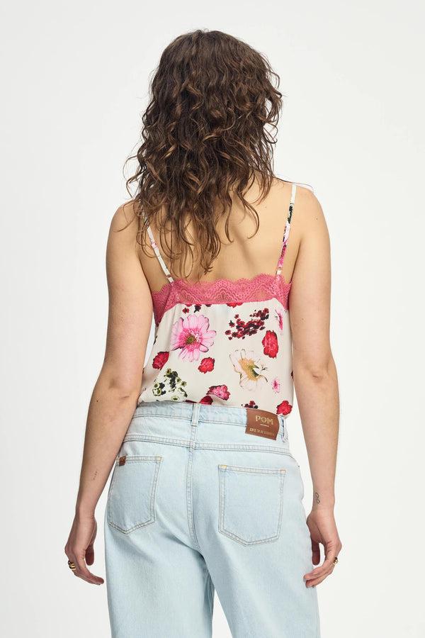 Pom Amsterdam TOP Cami Bouquet Cream