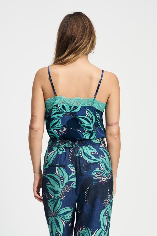 Pom Amsterdam TOP Cami Delicacy Green