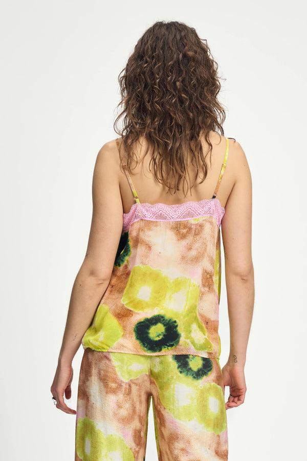Pom Amsterdam TOP Cami Summer Bliss Lime