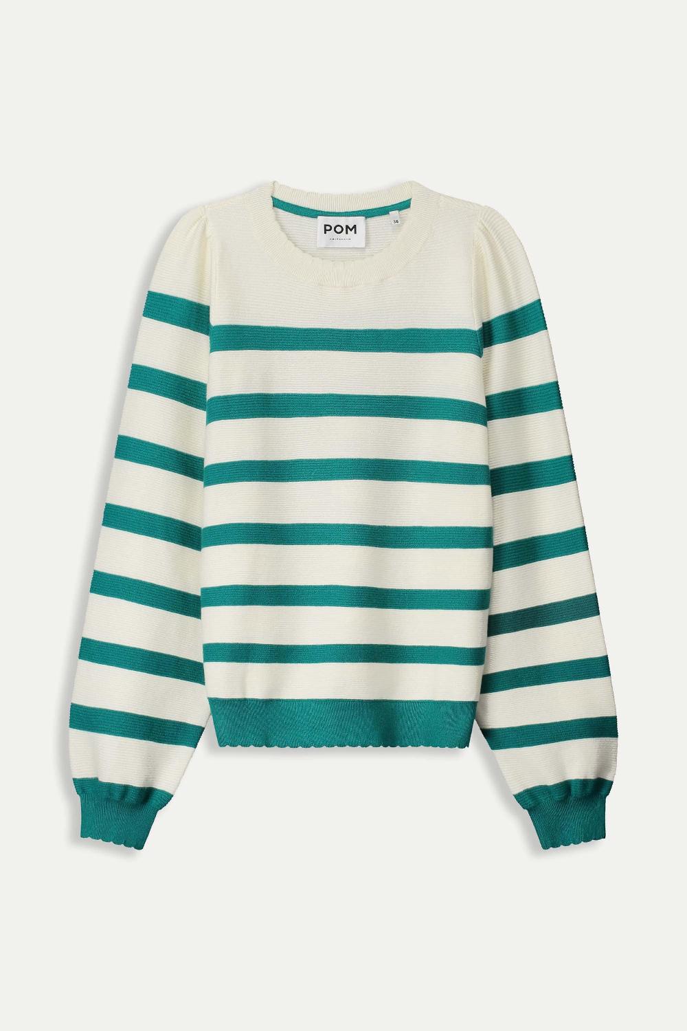 pom amsterdam TRUI Striped Fresh Green