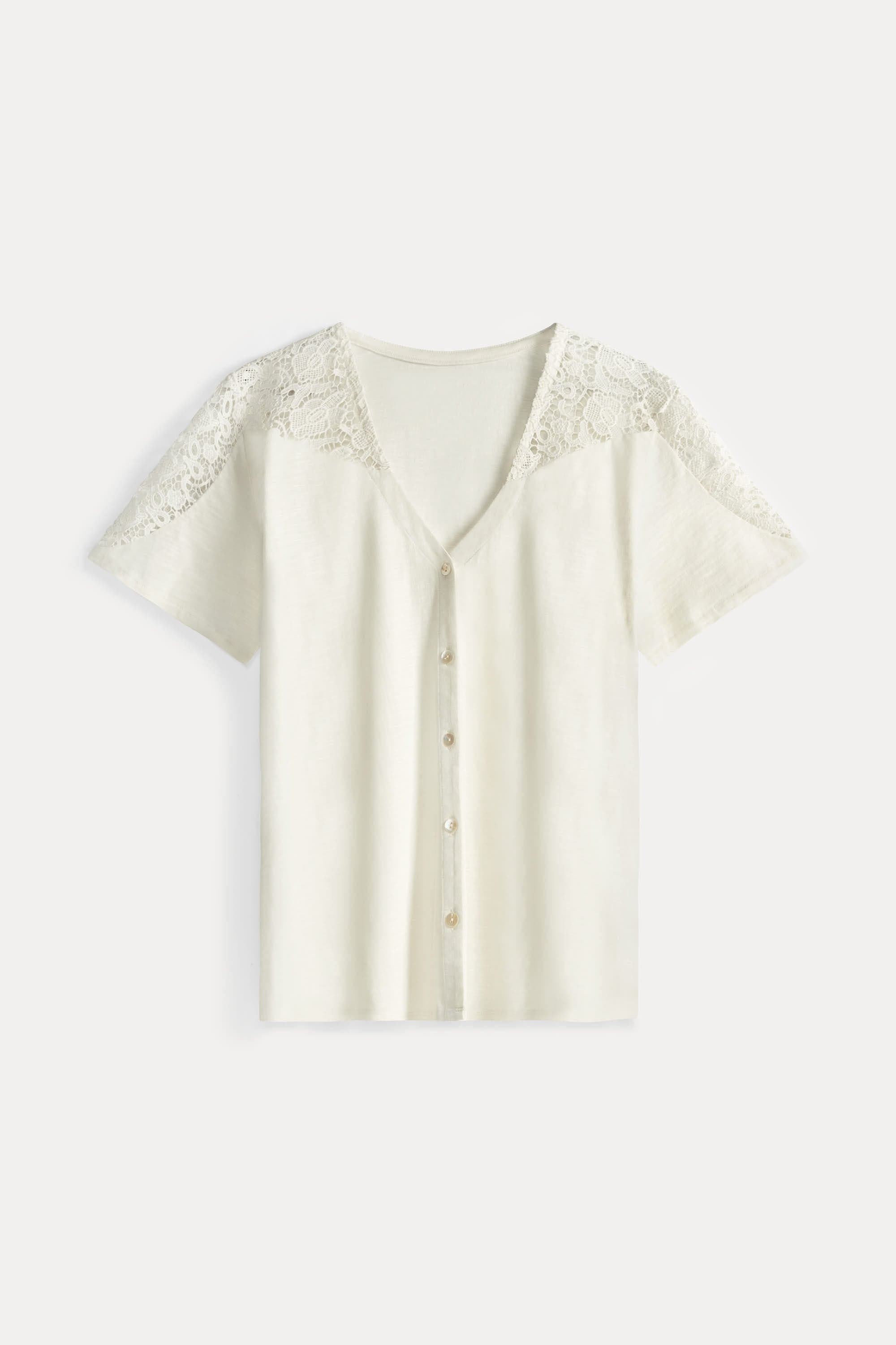 pom amsterdam TSHIRT Ellen Ecru