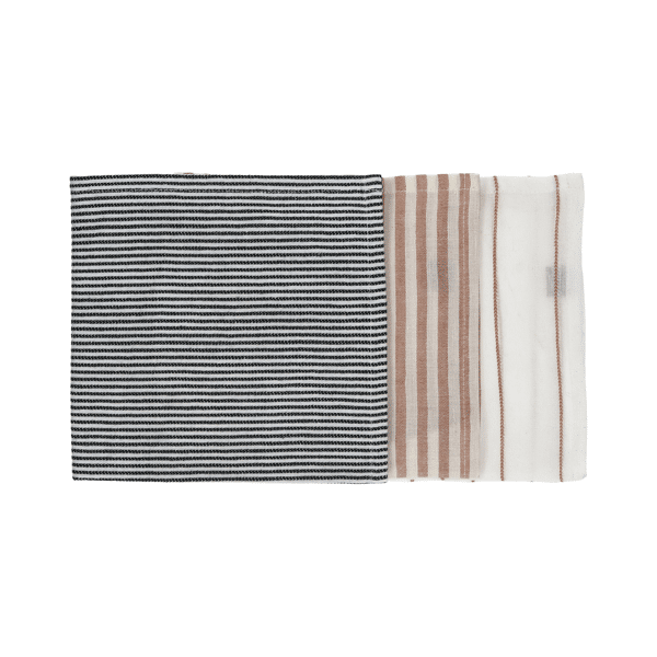 pomax ADRIATICO - set/3 servetten - katoen / linnen - L 40 x W 40 cm - mix van kleuren