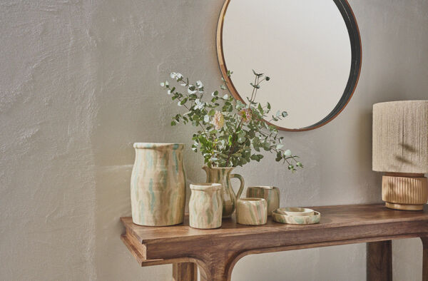 Pomax ALEXANDRIA - Vaas - Terracotta - DIA 16 5 X H 17 Cm - Mix Van Kleuren