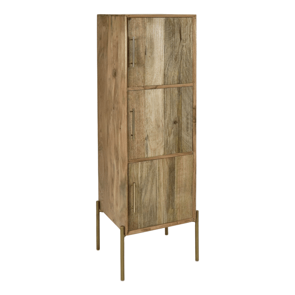 pomax ALFREDO - kast - mango hout - L 40 x W 40 x H 145 cm - naturel