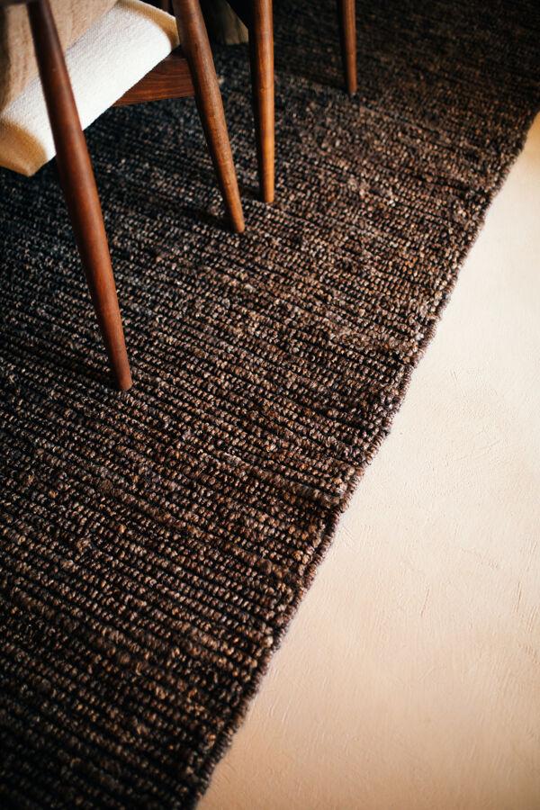 Pomax ALICE - Laagpolig Tapijt - Wol - L 350 X W 250 Cm (+ - 7 Cm ) - Bruin