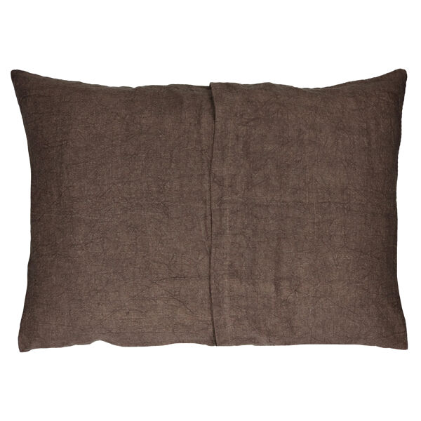 Pomax ALPHA BASICS - Kussen - Linnen - L 70 X W 50 Cm - Bruin