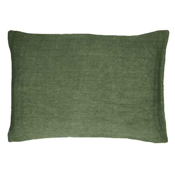 pomax ALPHA BASICS - kussen - linnen - L 70 x W 50 cm - groen pomax ALPHA BASICS - kussen - linnen - L 70 x W 50 cm - groen