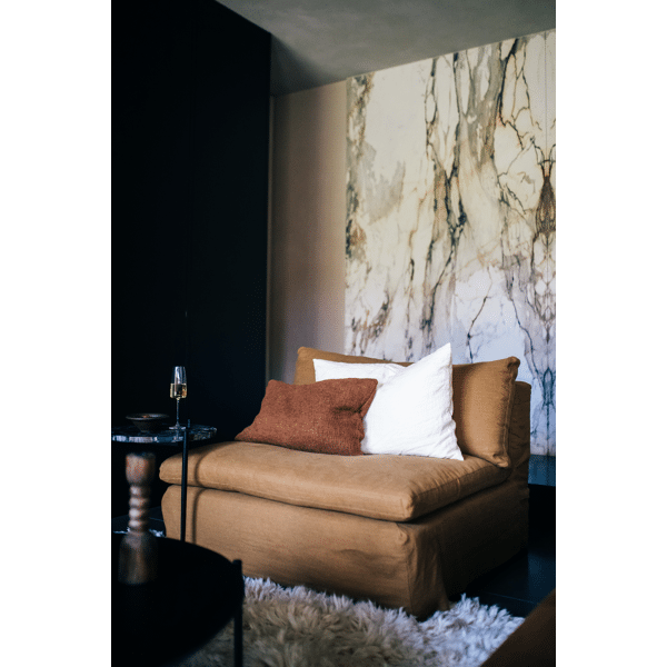 Pomax ALPHA BASICS - Kussen - Linnen - L 70 X W 50 Cm - Ivoor