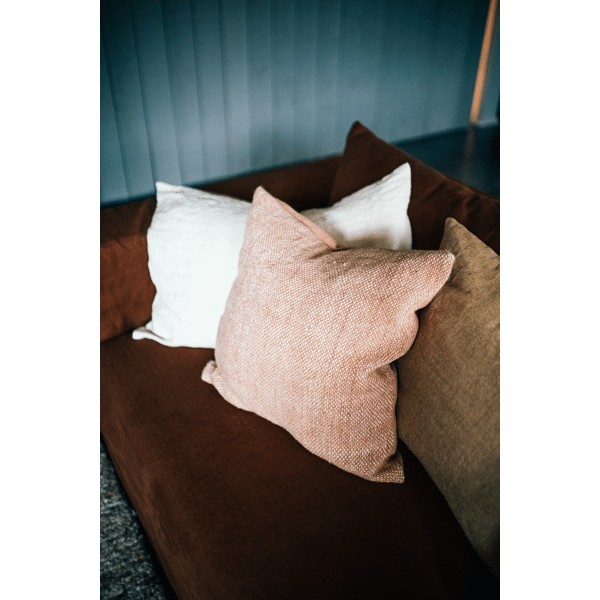 Pomax ALPHA BASICS - Kussen - Linnen - L 70 X W 50 Cm - Ivoor